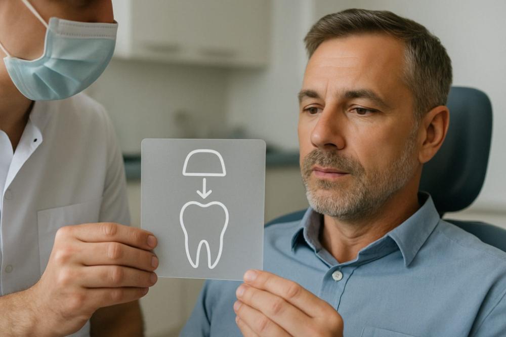 Цельная коронка из диоксида циркония