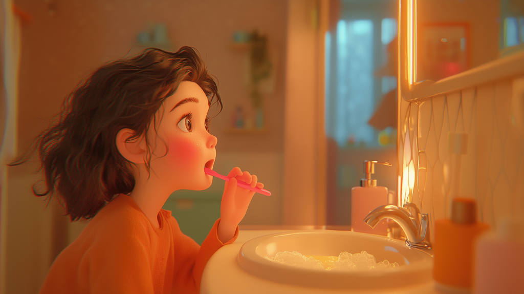 Как правильно чистить зубы детям