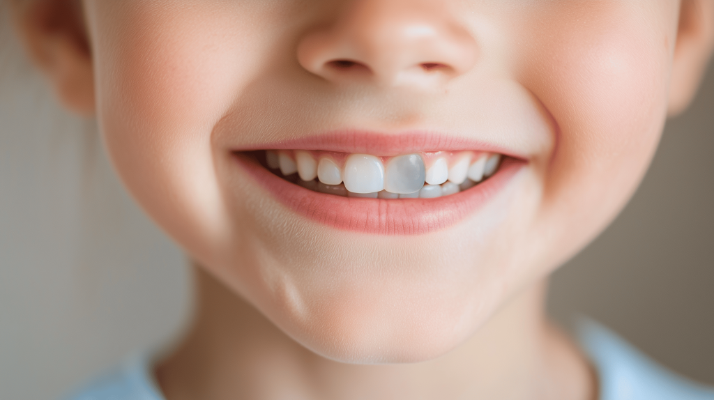 Почернели молочные зубы