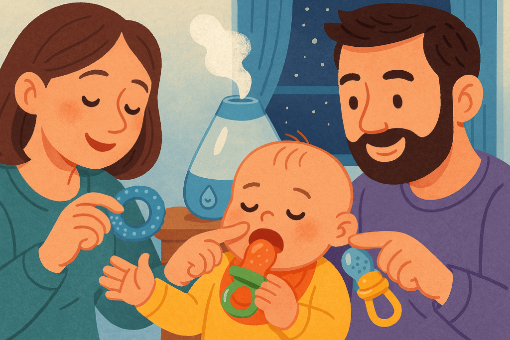 Как спасти сон если зубы у ребенка режутся ночью